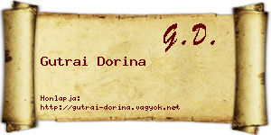 Gutrai Dorina névjegykártya