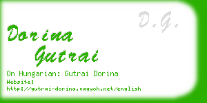 dorina gutrai business card